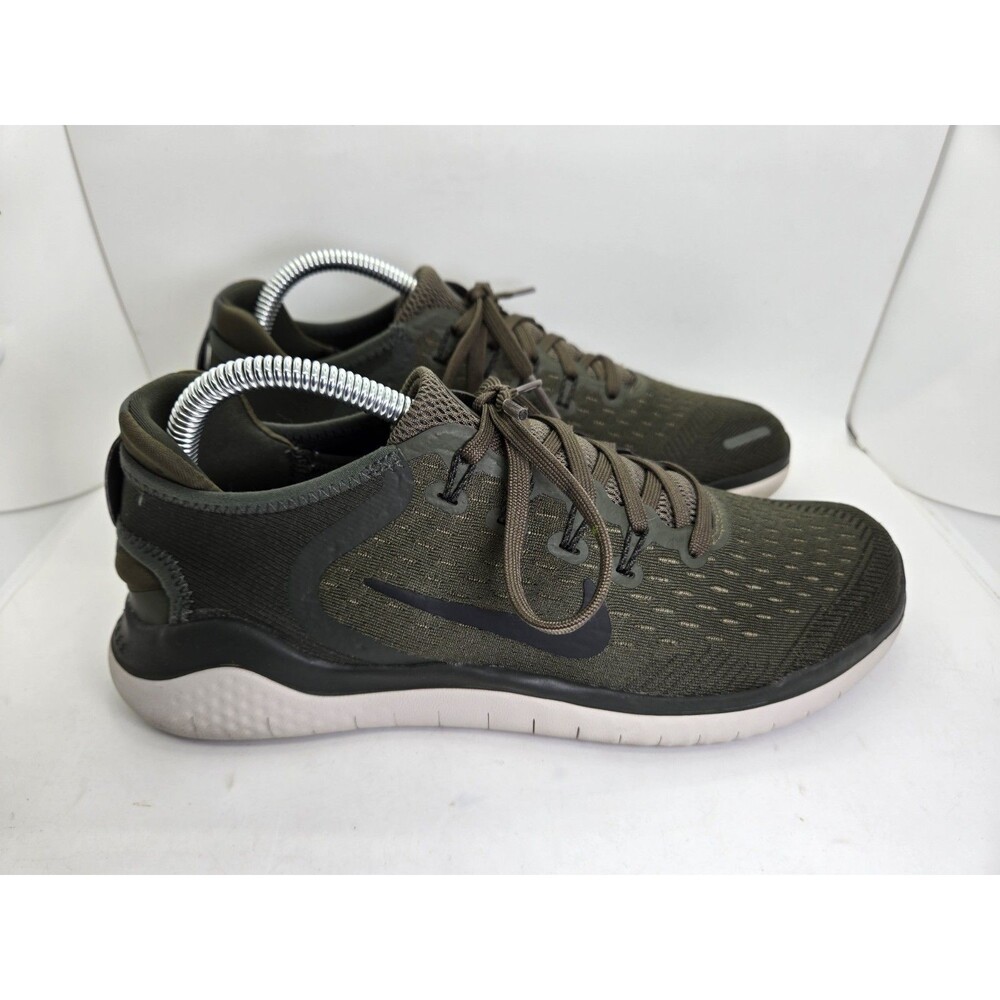 Nike Free RN 2018 Shoes Mens 7 Cargo Khaki Running Athletic Barefoot Gym Sneaker
